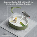 Bird Automatic Bath Shower,Large Bird Shower Fountain with Running Water