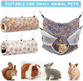 Abbylike 9 Pieces Rat Hammock 3 Tier Guinea Pig Ferret Hammocks Small Pet Hanging Tunnel Glider Toy Guinea Pig Ferret Hi