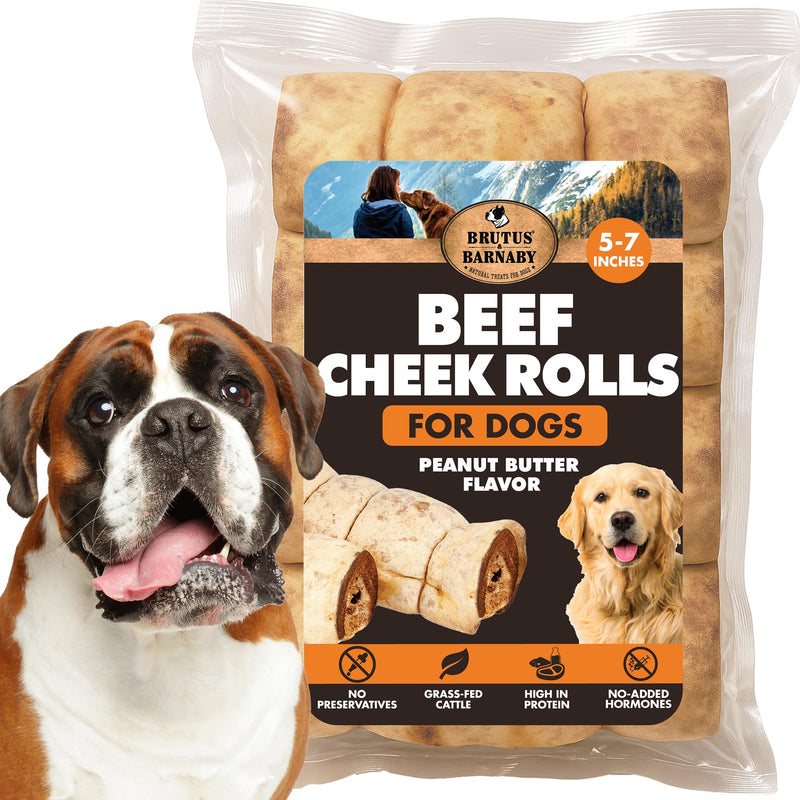 Premium Beef Cheek Rolls for Dogs 5-7