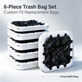 Official Refill Rings for Self Sealing and Self-Changing Automatic Trash Can, Durable Replacement Garbage Bag Rings for 