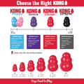 KONG Classic Stuffable Dog Toy - Fetch & Chew Toy for Dogs - Treat-Filling Capabilities & Erratic Bounce for Extended Play Time - Durable Natural Rubber Material - for Large Dogs