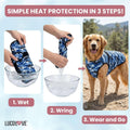 LUCOLOVE Dog Cooling Vest - 2-Layer Cooling with Soft Microfiber Fabric - Lightweight, Adjustable and Comfortable - UV Protection for Small to Large Dogs - Relief in Hot Weather (Pink, Large)