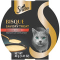 Sheba Bisque Lickable Cat Treats & Cat Food Toppers Chicken Recipe, 1.4 oz. Bowls, 14 Count