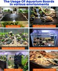 12 Pcs Aquarium Fish Tank Divider Panels with 15 Suction Cup Clips, DIY Egg Crate Aquarium Adjustable Separation Board f