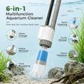 30W Aquarium Vacuum Gravel Cleaner, 6-in-1 Electric Fish Tank Siphon