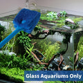 SLSON Aquarium Algae Scraper Double Sided Sponge Brush Cleaner Long Handle Fish Tank Scrubber for Glass Aquariums and Ho