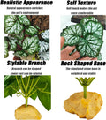 Woyrise Artificial Reptile Plants for Terrarium, Habitat Decor, Fake Plant