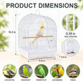 Capuca Small Bird Travel Cage - Lightweight Small Birds Starter Kit with Birdcages and Accessories Great for Parakeets Lovebirds Parrotlets Finches Canaries