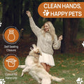 Dispoz-A-Scoop® 48 Pack"Scoop-Seal-Dispose” Dog Pooper Scooper with Bag Attachment, No-Touch Pooper Scoopers Solution, P