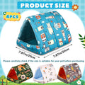 Cinnvoice Guinea Pig Hideout Bed Washable House Cage, Forest, 7.9 in