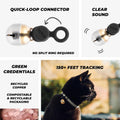 Beau's Bells V2 | Cat & Dog Collar Bells with New Quick Loop Easy Release Clip | Handmade Copper | Track Your Pet | Protect Wildlife
