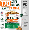 Flea and Tick Prevention for Dogs Pills - 170 Soft Chewables - Oral Defense