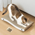 Cat Scratcher, Durable Scratch Pad, Corrugated Cardboard Scratching Board for Indoor Cats, Heavy Duty, Double-Sided Usability, Recyclable, with Catnip, Medium, 1 Pack