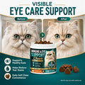 Immune & Eye Care Chews for Cats, 120 Chews with Lutein, Salmon Flavor