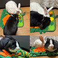 Rabbit Foraging Mat Bunny Snuffle Mat for Small Animal Puzzle Toy