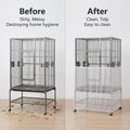 Bird Cage Seed Catcher, Bird Cage Net 90-118'' Birds Cages Cover