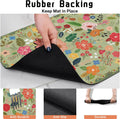 Absorbent Pet Dog Bowl Mat for Food and Water, Pet Cat Food Feeding Mat with Non Slip Rubber Backing, Dog Food Mats for 