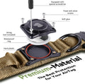 2026 Upgrade Waterproof AirTag Dog Collar, Military Tactical Dog Collar with AirTag Holder, Comfortable Control Handle and Metal Buckle, GPS Dog Collar Holder for Medium to Large Dogs (Khaki,L)