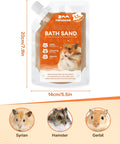 Hamster Bath Sand, 18oz Natural Desert Sand for Gerbil & Syrian Mice, Brown