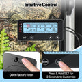 3-Channel Reptile Thermostat & Hygrostat with 40 Preset Modes