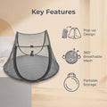 Pop-Up Cat Playpen, Portable Mesh Pet Tent, Indoor Outdoor Foldable Exercise Fence for Kittens, Rabbits, Guinea Pigs & S