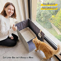 Gesomepurrz Extra Large Cat Litter Box Enclosure, Open Top High Sided Splash Guard, Water Resistance Shield for Cat Litter Boxes