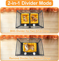 Homey Pet 43" Double Dog Crate, Heavy Duty Stackable Kennel with Divider