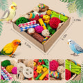 Bird Toys Parrot Foraging Toy Box for Parakeets, Cockatiels, Conures