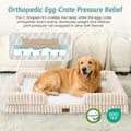 COZY KISS Orthopedic Dog Bed for Small Dogs, Washable Dog Bed, 30"x20"