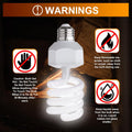 UVB Reptile Light Bulb 10.0, 23W UV Spiral Compact Florescent Terrarium Lamp Ideal for Desert Reptiles Bearded Dragons L