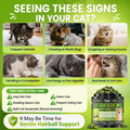Cat Grass Treats, Hairball Treatment for Cats, for Indoor Cats, 500 Chews