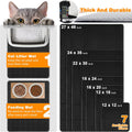 Cat Litter Mat 16"x20",Double Layer EVA litterbox Mat