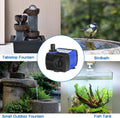 AQUANEAT Small Fountain Pump, 80 GPH Mini Submersible Water Pump with 3.3 ft Tubing, for Aquarium Fish Tank, Pet Water F
