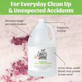SKOUT'S HONOR Pet Stain and Odor Remover - Powerful Cleaner for Dog Urine, sweat, and other messes, Destroys and Removes Odor and Stain Molecules, Eco-Friendly Formula for Carpets and Home, 128oz