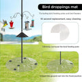 Bird Seed Catcher for Pole & Ground - Clear PE Outdoor Mat for Under Bird Feeder, Waterproof Bird Feeder Seed Catcher Tr