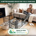 FXW Rollick Unleashed Dog Playpen for Indoor, Yard, RV Camping, 24 inch 8 Panels for Small and Puppy Dogs, Black│Patented