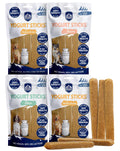 Himalayan Dog Chew Yogurt Sticks, Mixed Flavors, Dog Treats with Prebiotics, Probiotics & Protein, Digestive Support, Lactose & Gluten Free, Natural Dog Treat for All Breeds, Made in America, 4pk