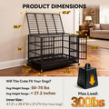 Oranland 48-Inch Heavy Duty Dog Crate for Large Dogs