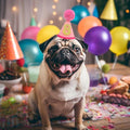 Pet Birthday Hat with Interchangeable Numbers 1-10 | Adjustable Pet Party Cone Hat for Dogs & Cats | Puppy Birthday Phot