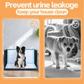 HOMBYS Dog Pee Pad Holder with High Walls, No-Spill Indoor Potty for Large Dogs, Foldable Puppy Litter Box, Patent Pendi