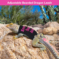 Bearded Dragon Harness and Leash Set Adjustable Reptile Lizard Leash Rope Vest Clothes Starter Kit Accessories for Small