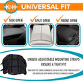 K&H Pet Products Center Console Dog Car Seat for Small Dogs & Cats, Secure Armrest Booster Pet Carrier with Safety Tether, Zippered Enclosure, 2 Pockets, Washable Plush Pad, for Pets Under 8 lbs.