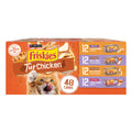 Purina Friskies TurChicken Turkey and Chicken Wet Cat Food Variety Pack with Meaty Bits, Prime Filets, and Extra Gravy, 48 ct.