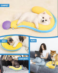 Dog Calming Pillow – Soft Plush Cat Body Pillows for Small/Medium/Large Dogs, Cozy Cotton-Filled Dog Neck Pillow, Cute D