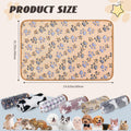 YedsIntu 6 Pcs Absorbent Guinea Pig Blankets Washable Small Animal Fleece Bedding Cage Liners Reusable Pet Pee Pad Sleep
