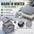 Tailtastic Weather Outdoor Cat House, Higher Seams Keep Ground Water Out