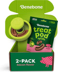 Benebone Tongue Twister & Bacon Treat Pod Refill 2 Pack, 9 Count