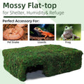 Mossy Cave Hide for Reptiles, Lizard Moss Hideout with Safe Shelter