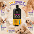 Oatmeal Dog Shampoo and Conditioner for Sensitive Skin with Aloe 32 fl oz