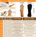 ETIAL Dog Paw Wound Recovery Boot, Breathable Dog Bootie for Injured Paw, Anti-Slip Dog Shoe with Self-Adhesive Strap, D
